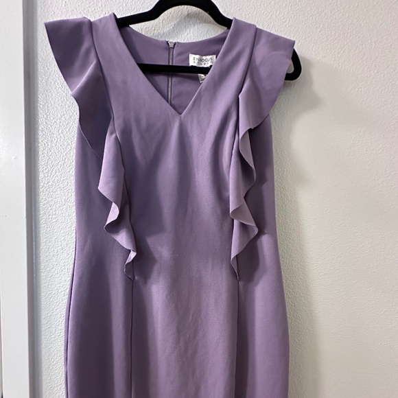 Enfocus Studio Women Light Purple Formal Ruffled Dress - Picture 1 of 4